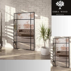 Lustro loft ze szprosami - ROLAND - kolor ramy do wyboru